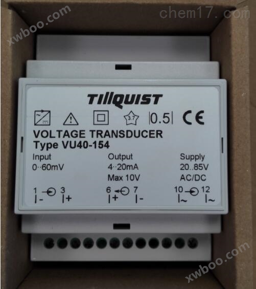 TILLQUIST变送器VU40-154公司代理