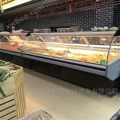 东莞周黑鸭展示柜规格大小价格多少 熟食柜