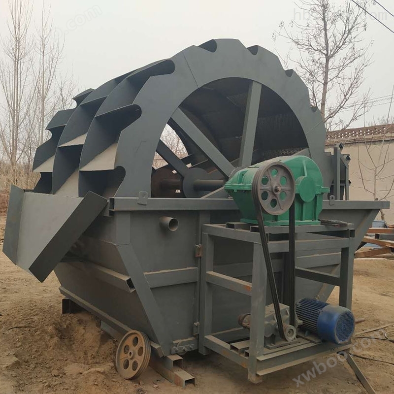 湖北轮式洗砂机生产线，襄樊三排水轮洗沙机