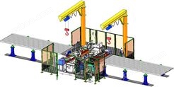 皮带输送机托辊支架自动化焊接机器人工作站