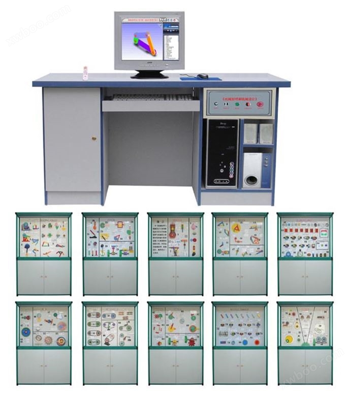 YUY-20多媒体智能控制机械原理与机械设计陈列柜