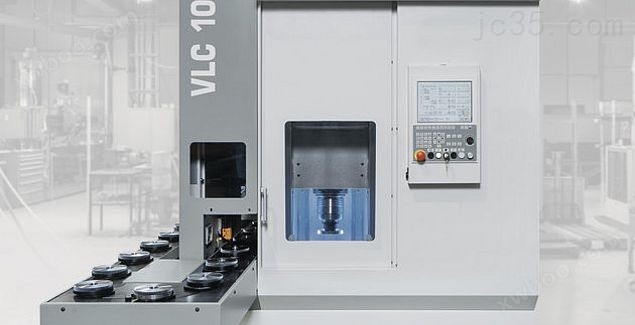 Rotary chamfer & deburring with the vertical VLC 100 RC deburring and chamfering machine